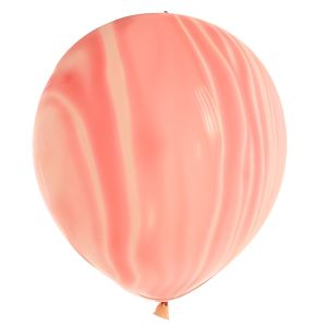 Marble Pink Balloon 12" (10's)