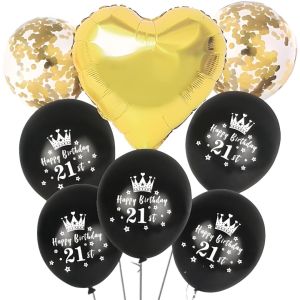 Balloon 21st Gold