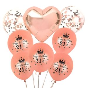 Balloon 21st Rose Gold