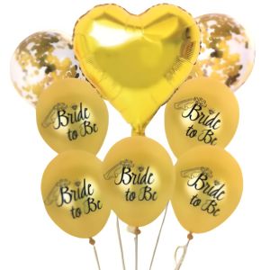 Balloon Bride To Be Gold