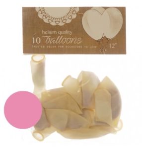 Balloon 12" Confetti Pink (10's)