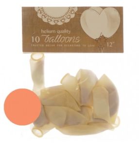 Balloon 12" Confetti Peach (10's)