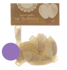Balloon 12" Confetti Purple (10's)