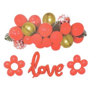 Love Balloon Set Red