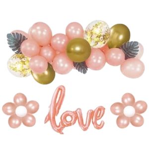 Love Balloon Set Rose Gold