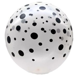 Transparent Black Dots Balloons (10's)